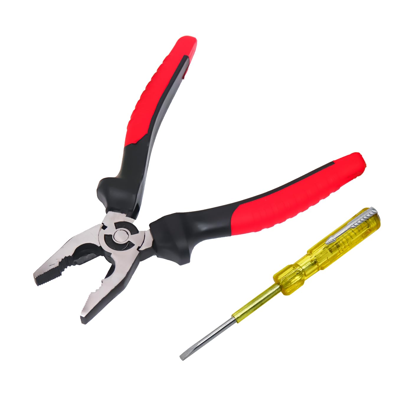 See full amazon price history chart for Electronic Spices Combo of 8 Inch Combination Plier with 140mm Electrical Screwdriver Tester (Combo of Plier & Tester Screwdriver) Electronic Spices Combo of 8 Inch Combination Plier with 140mm Electrical Screwdriver Tester (Combo of Plier & Tester Screwdriver) (B0D9BF5NDX) Amazon Price History, Amazon Price Tracker