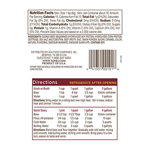 Tone's Beef Base (16 oz.) (2 Pack)