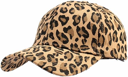 Kaki Léopard Casquettes de Baseball Homme Femme Réglable Sport Extérieur Chapeau Soleil...