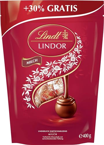 Lindt Schokolade LINDOR Kugeln Milch | 400 g | Ca. 30 Kugeln...