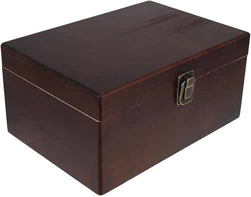 Zerodeko Caja de almacenamiento retro Caja de almacenamiento Caja organizadora de mesa Caja de artículos de joyería