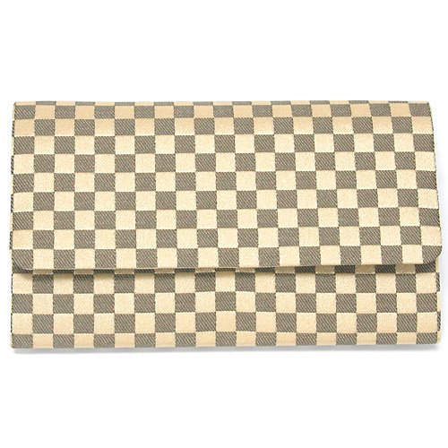 Amazon｜仏壇屋 滝田商店 数珠袋 (念珠入れ) 市松模様 茶色(縦9.5cm×横 