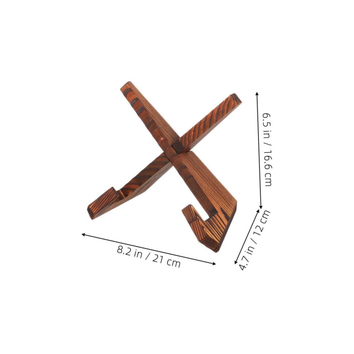 Cabilock 2pcs Wooden Cookbook Holder Vinyl Record Stand Versatile Reading Rack for Kitchen Home Space Saving Design Minimalist Style for Recipes Music Scores