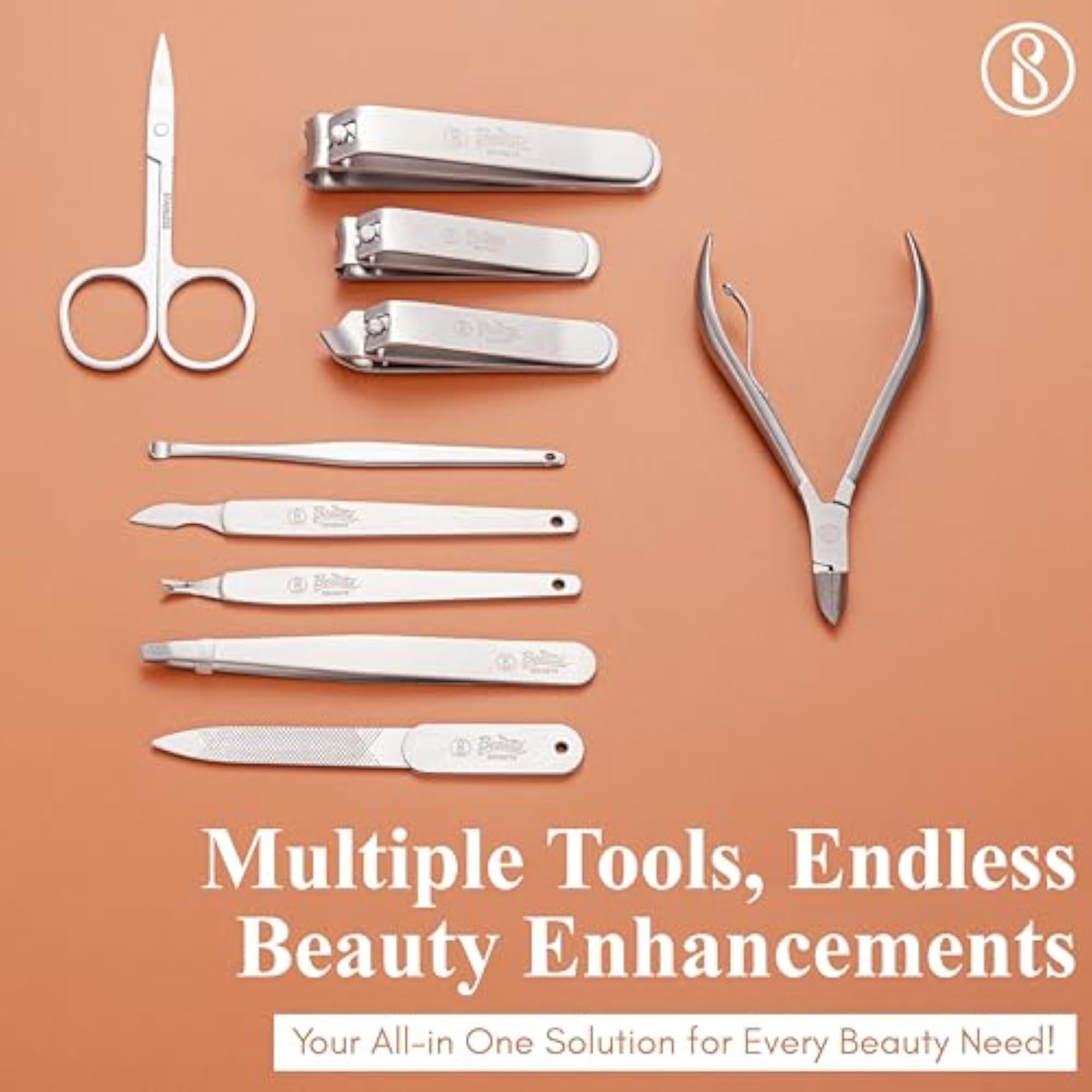 é Premium 10-Piece Manicure Pedicure Kit, Nail Care Set