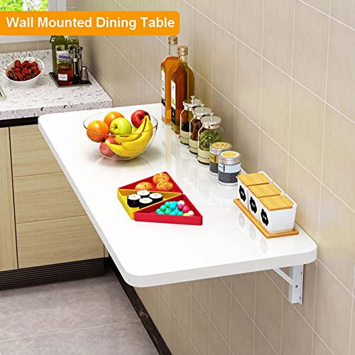 Gain de place assuré avec cette table murale pliable de cuisine