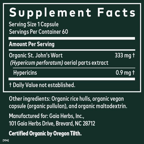 Gaia Herbs 751063395922 St. John'S Wort - Natural Stress Support Supplement thumb #1
