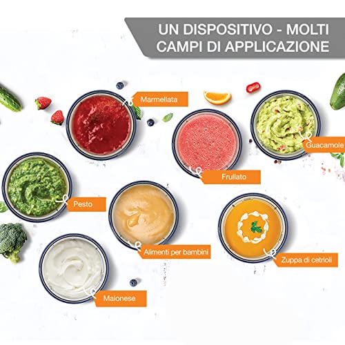 LEBENLANG 1000W frullatore immersione in acciaio