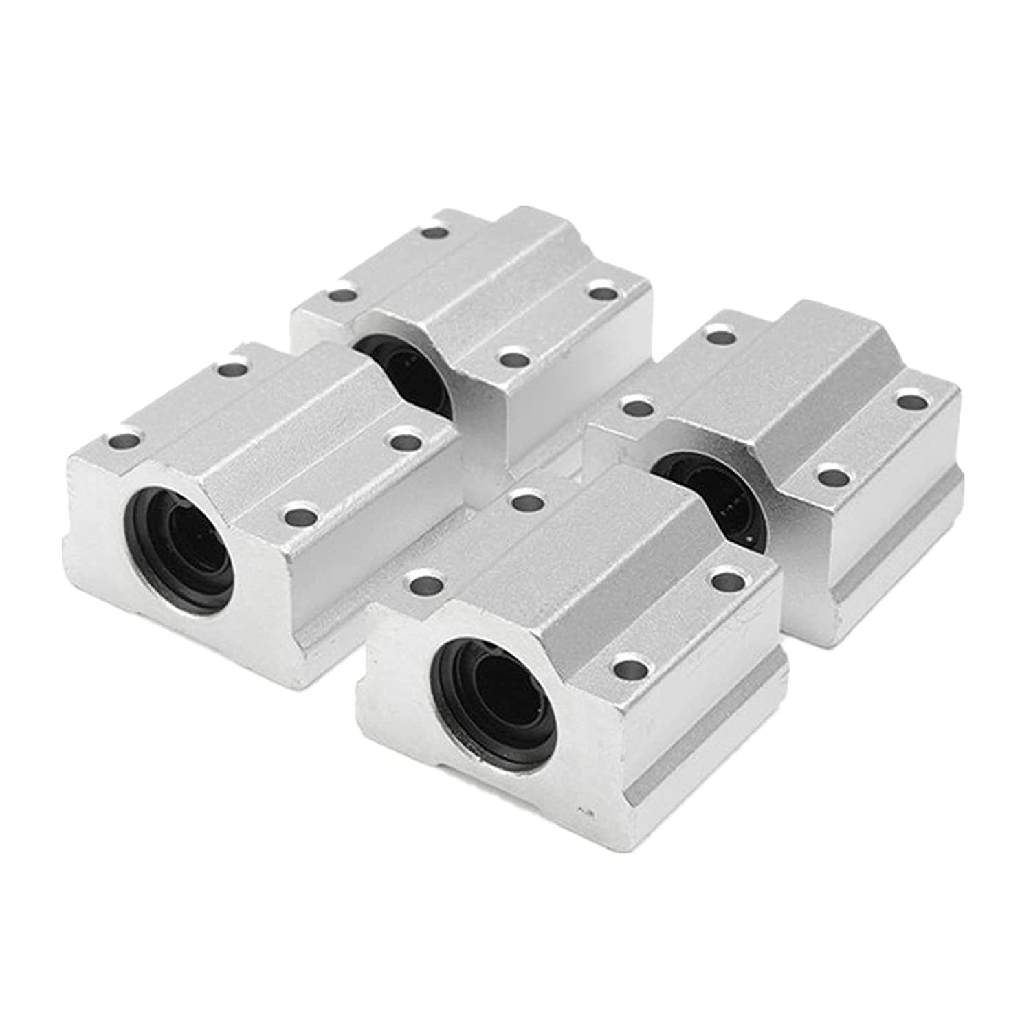 2PCS Linear Rail 600mm 12mm Dia Linear Motion Ball Bearing with Slide Bushing &600mm Linear Shaft Optical Axis with Rod Rail Support Set