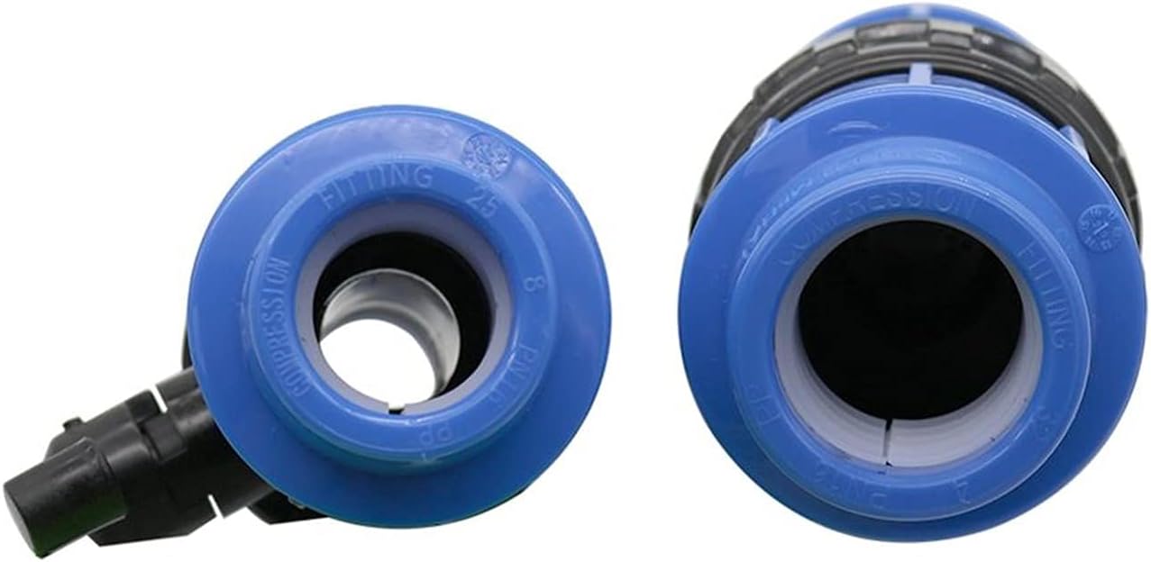 Utility Hose Butt Hose Connector Adapter Plastic Dn20 Dn25 Dn32 Pipe Valve Garden Water Sconnector Irrigation Valve Adapter Pipe Connection Fittings 1Pc/Blue