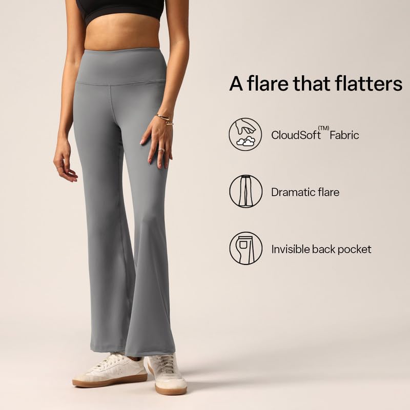 Image of BlissClub Ultimate Flare Pants Lite Tall for Women Above 5'5 ft