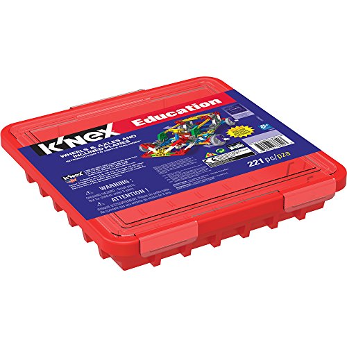 K'NEX 34247 - Edukacja - Intro To Simple Machines, Wheels, Axles and Inclinedplanes - 221 elementów - 8+ - Zabawka budowlana i konstrukcyjna