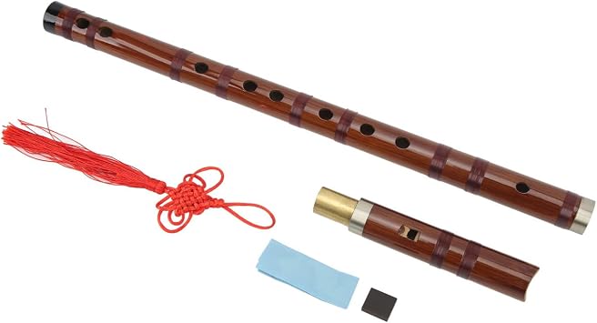 Alomejor Bamboo Recorder, Easy Fingering Scale Traditional Instrument Smooth Surface Lightweight for Beginners Students Music Class Practice Home Learning