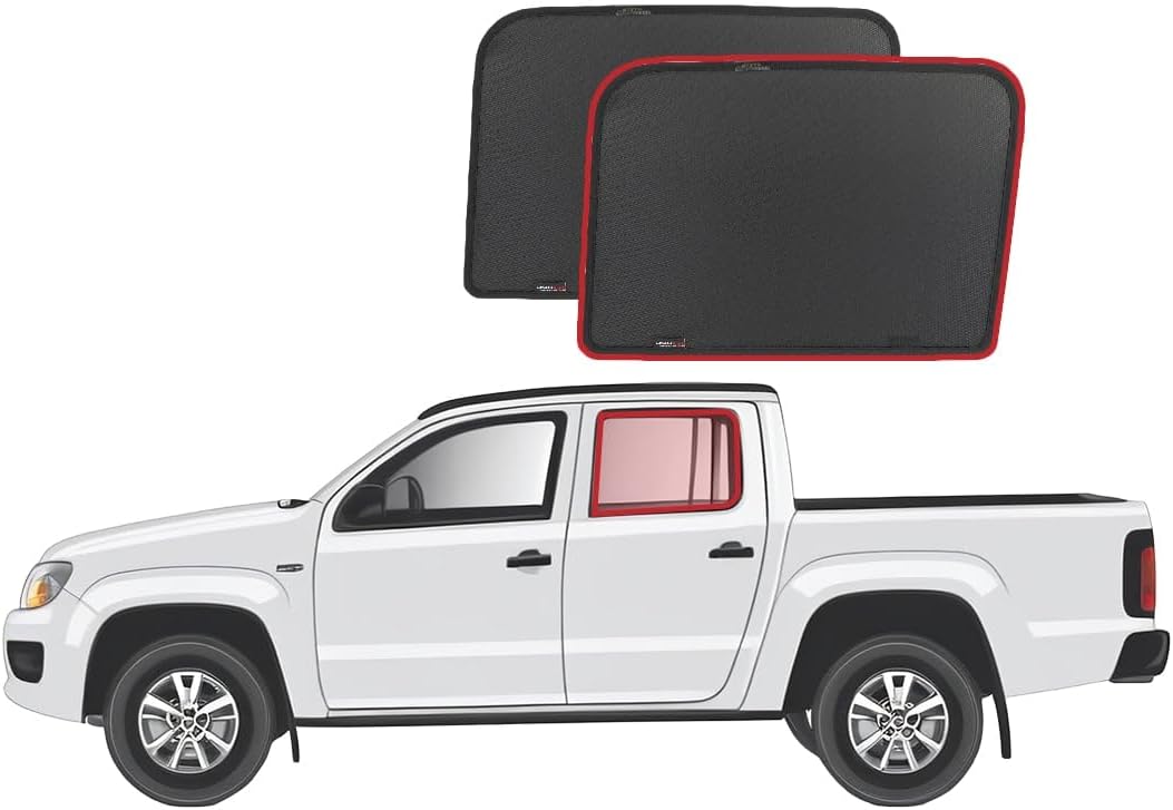 Snap Shades for Volkswagen Amarok 1st Generation Car Rear Window Shades (2010-2023)