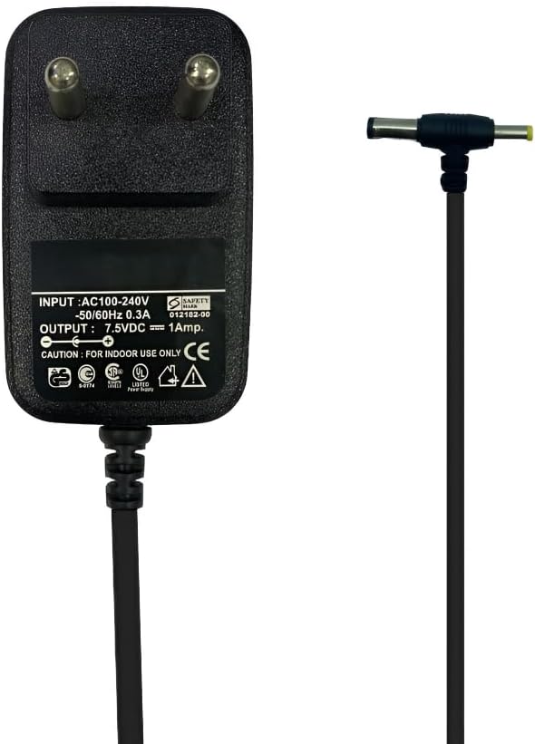 Upix 7.5V 1A Power Adapter (with DC & Sony Pin), Power Supply AC Input 200-240 V for DC Motors, Servo Motors, Other Electronic & IT Gadgets