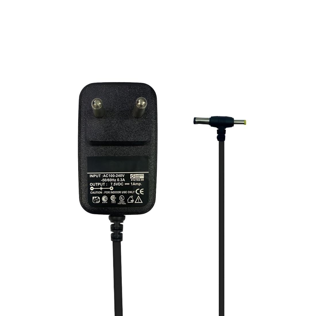 Upix 7.5V 1A Power Adapter (with DC & Sony Pin), Power Supply AC Input 200-240 V for DC Motors, Servo Motors, Other Electronic & IT Gadgets