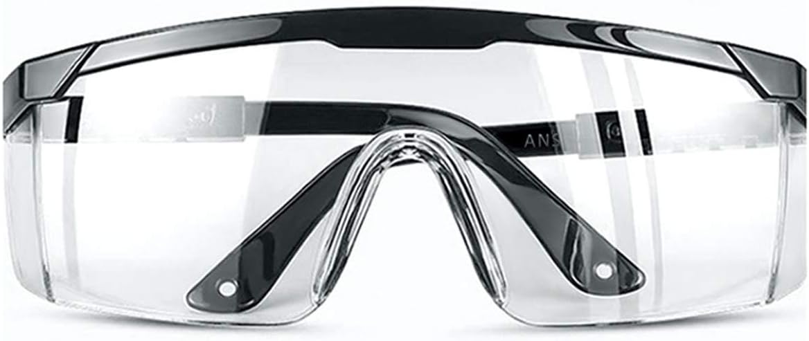 MALYHO Safety Goggles, Anti-Fog Eye Protection Glasses, Adjustable Protective Goggles for Men and Women