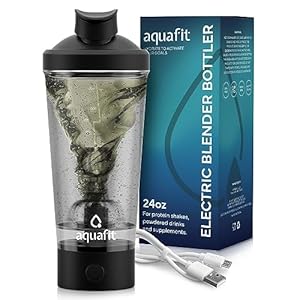 Electric Protein Shaker Bottle – USB Rechargeable Blender Bottles – 24oz Shaker Bottles for Protein Mixes – Blender Bottle – Protein Mixer – Protein Shaker – Shaker – Gadgets for Men – Gym Accessories