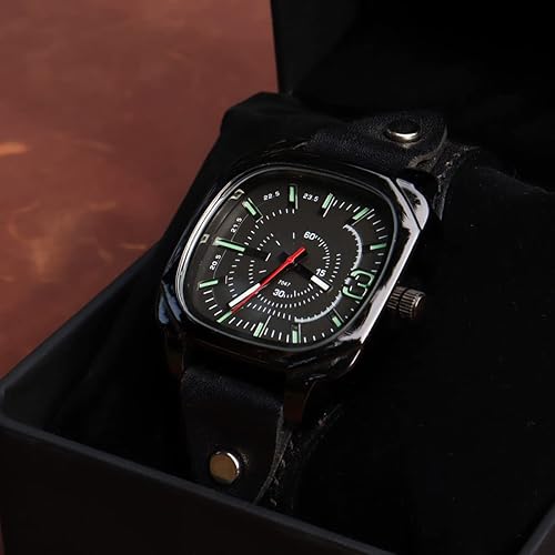 Miniatura 2 de Mens Watch Analog Waches for Man Work Watches Women Stylish Minimalist Classic Men's Wrist Watch with 20mm Handmade Leather Band Unque Gifts for Men