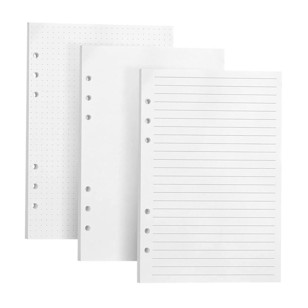 Lurrose 240stücke Planereinlagen Glattes Notizblockpapier-nachfüllpackungen Ersatzpapier für Notizbücher Schulbedarf
