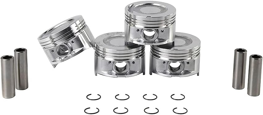 MOCA Piston Set-STD Fit 1985-1995 for Toyota 4Runner 2.4L & 1985 for Toyota Celica 2.4L & 1985-1995 for Toyota Pickup 2.4L