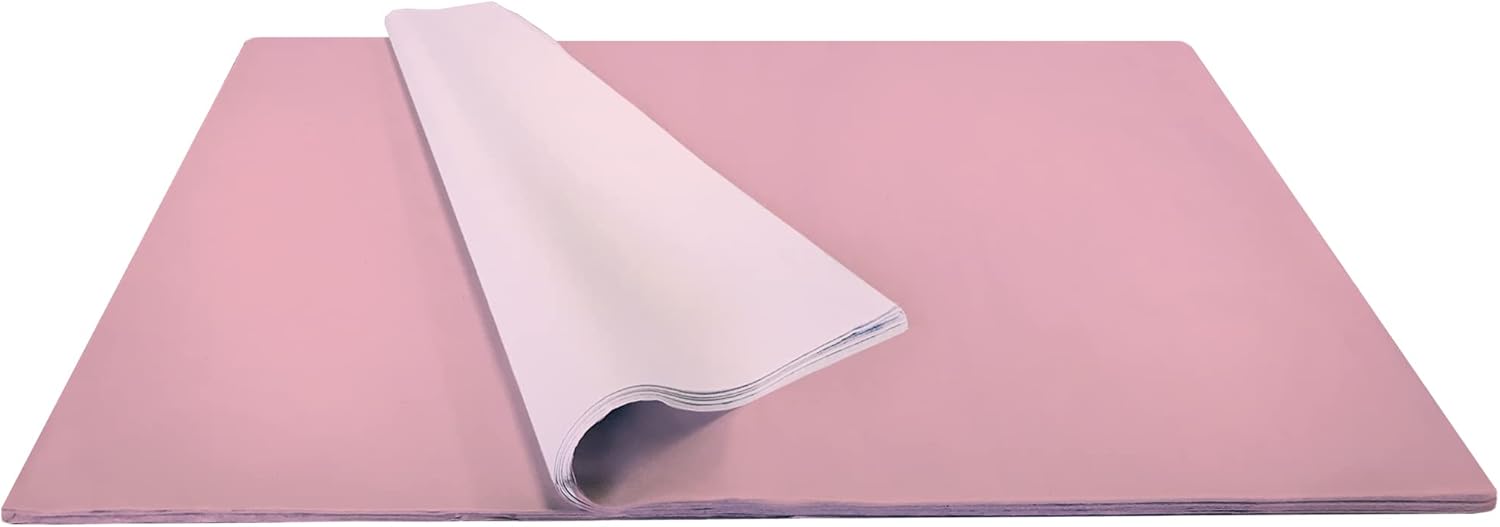 Jillson Roberts Bulk 20 x 30 Inches Recycled Tissue, Pink, 480 Unfolded Sheets (BFT06)