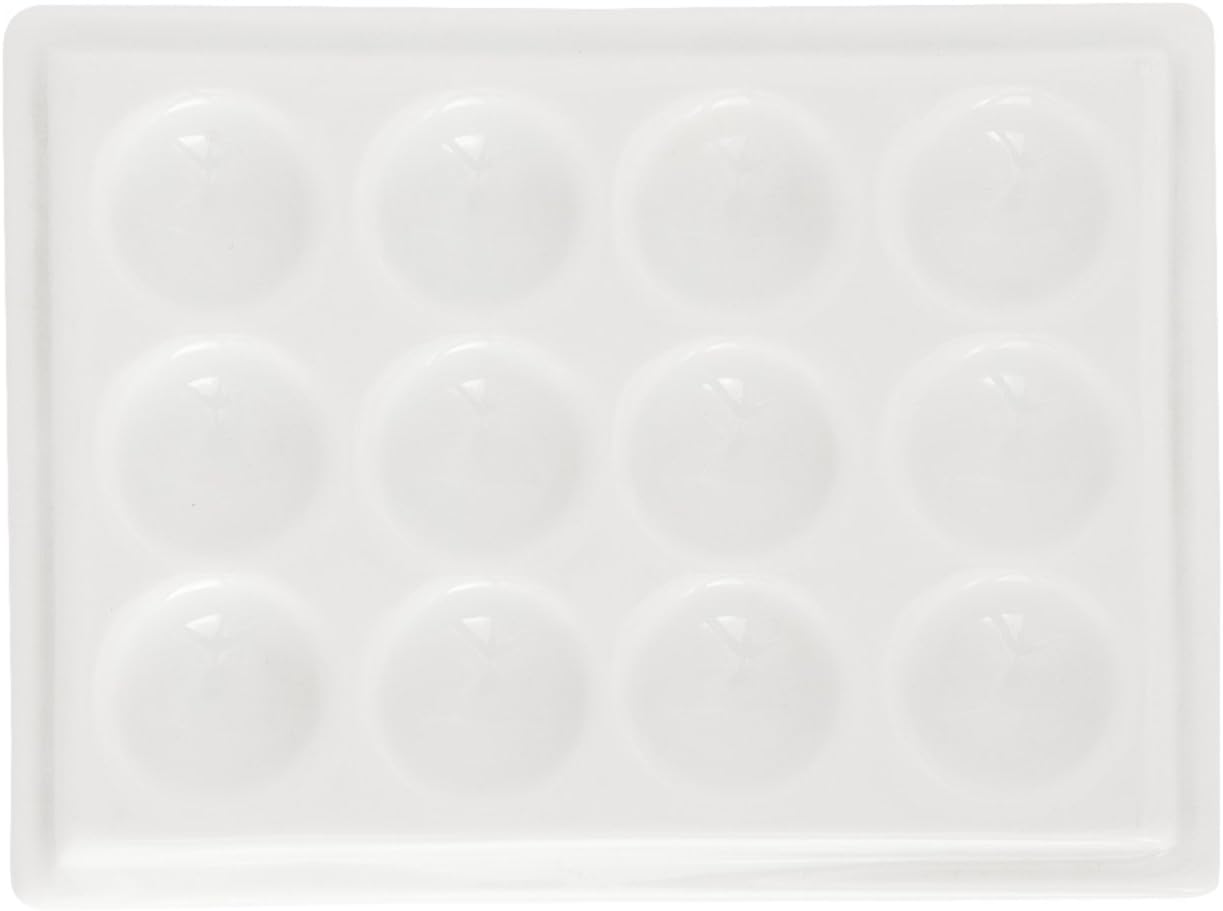 Jack Richeson 420717 Porcelain Palette 12 Well Medium Tray