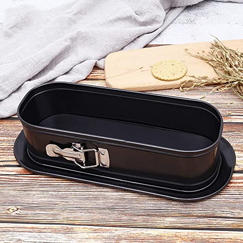Xldym 12Inch Long Oval Springform Pan, Non-Stick Spring Baking Pan Cheesecake Pan With Removable Bottom, Quick Release Latch Bakeware, For Baking Bread #TOP2