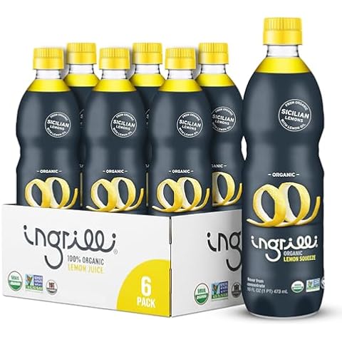 Ingrilli Organic Lemon Squeeze, 16 Fl Oz Bottle (Pack of 6) Cover