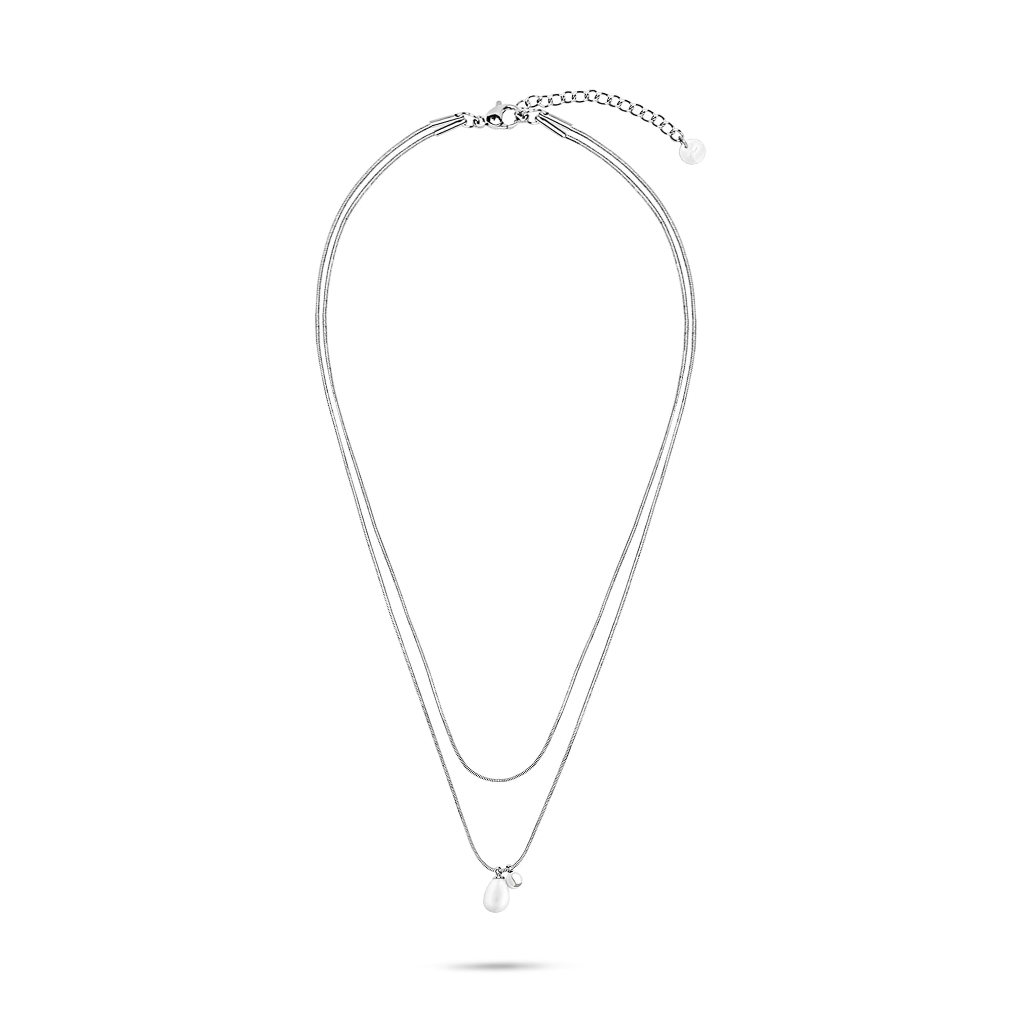 s.Oliver Damen Schmuck – Edelstahl Halsketten und Armbänder mit Perlendetail – Stilvoll & Modern – Perfekte Geschenkidee