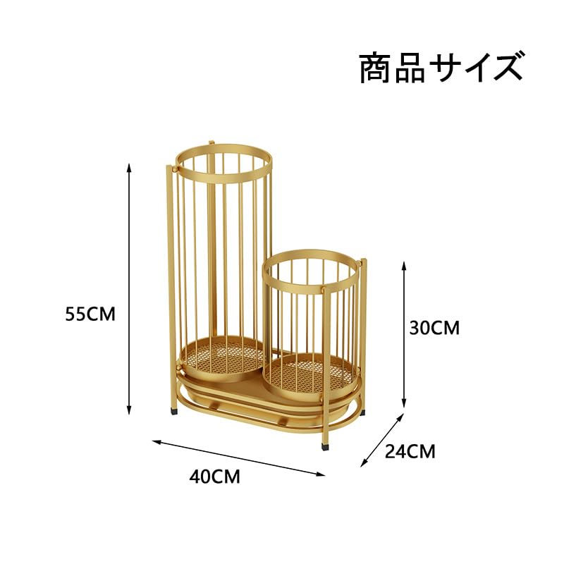 Amazon｜Nagine 傘立て 業務用 大容量 16本収納 ゴールド かさたて
