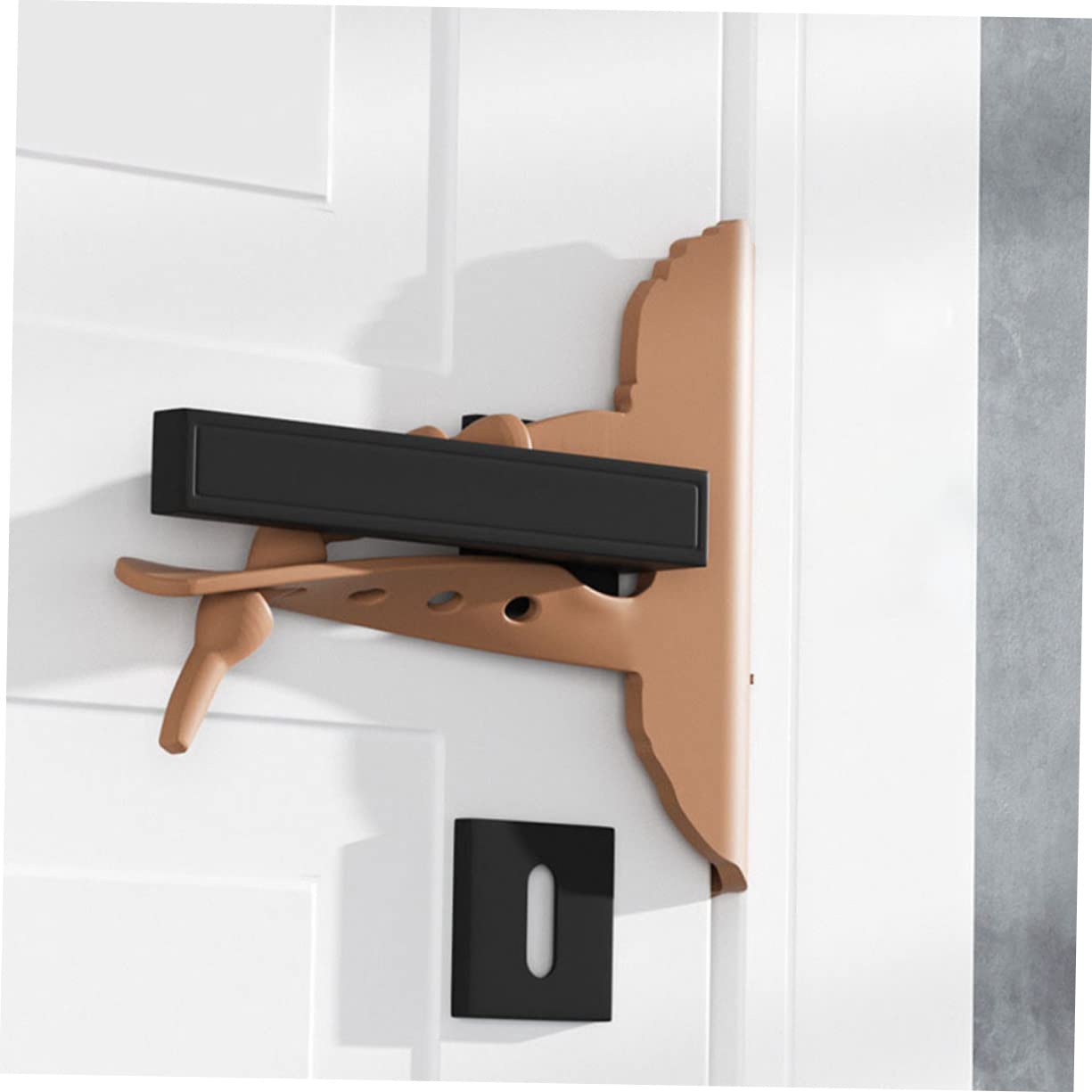HEMOTON 5 Juegos Caso De Bloqueo Silencioso Puerta Cerraduras De Seguridad para Niños para Puertas Topes De para Portazos Linda Coffee Gel De Sílice 2 Piezas * 5