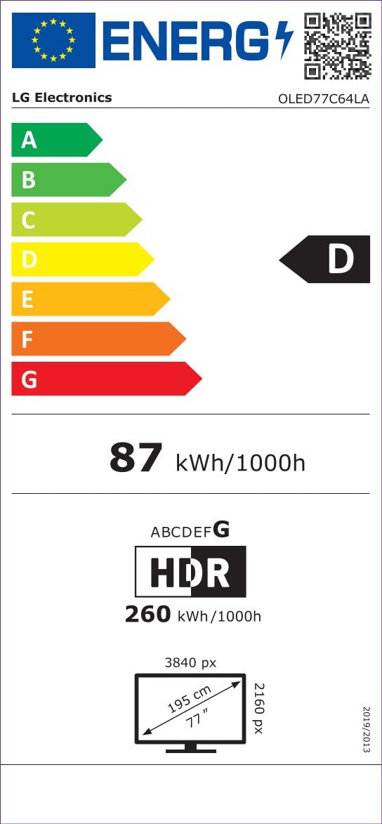 LG OLED77C64LA - TV 77", 4K OLED EVO AI C6, Smart TV, WebOS 26, processeur α11 AI Gen3, VRR 165Hz, anti-reflets Pro, Dolby Vision et Atmos, Alexa/Google Assistant, Gris foncé