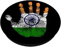 Vista 2 de Flag of India Country National Pride Vintage Style PopSockets Swappable PopGrip