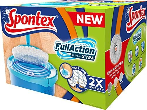 Spontex Full Action System X'TRA Set Sistema Lavapavimenti con Secchio,  Manico e 2 Ricambi in Microfibre : Amazon.it: Salute e cura della persona