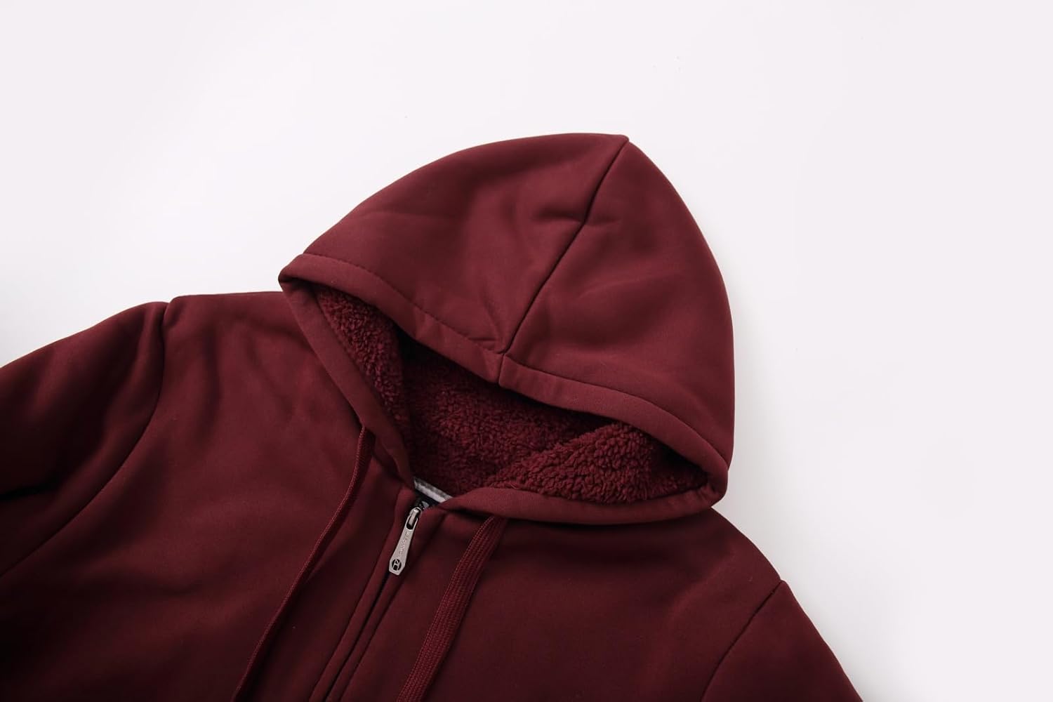 LeeHanTon Heavyweight Hoodies for Men Jackets Comfy Sherpa Lined Zip Up Hoodie Coats with Pockets Outerwear - Image 5