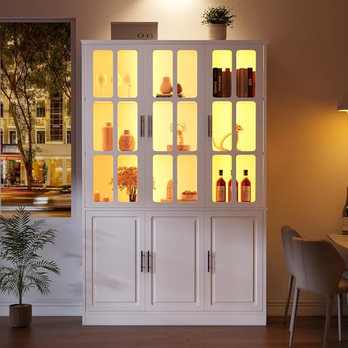 DUlVBPE Vitrina de 121,5 x 41 x 200 cm,...
