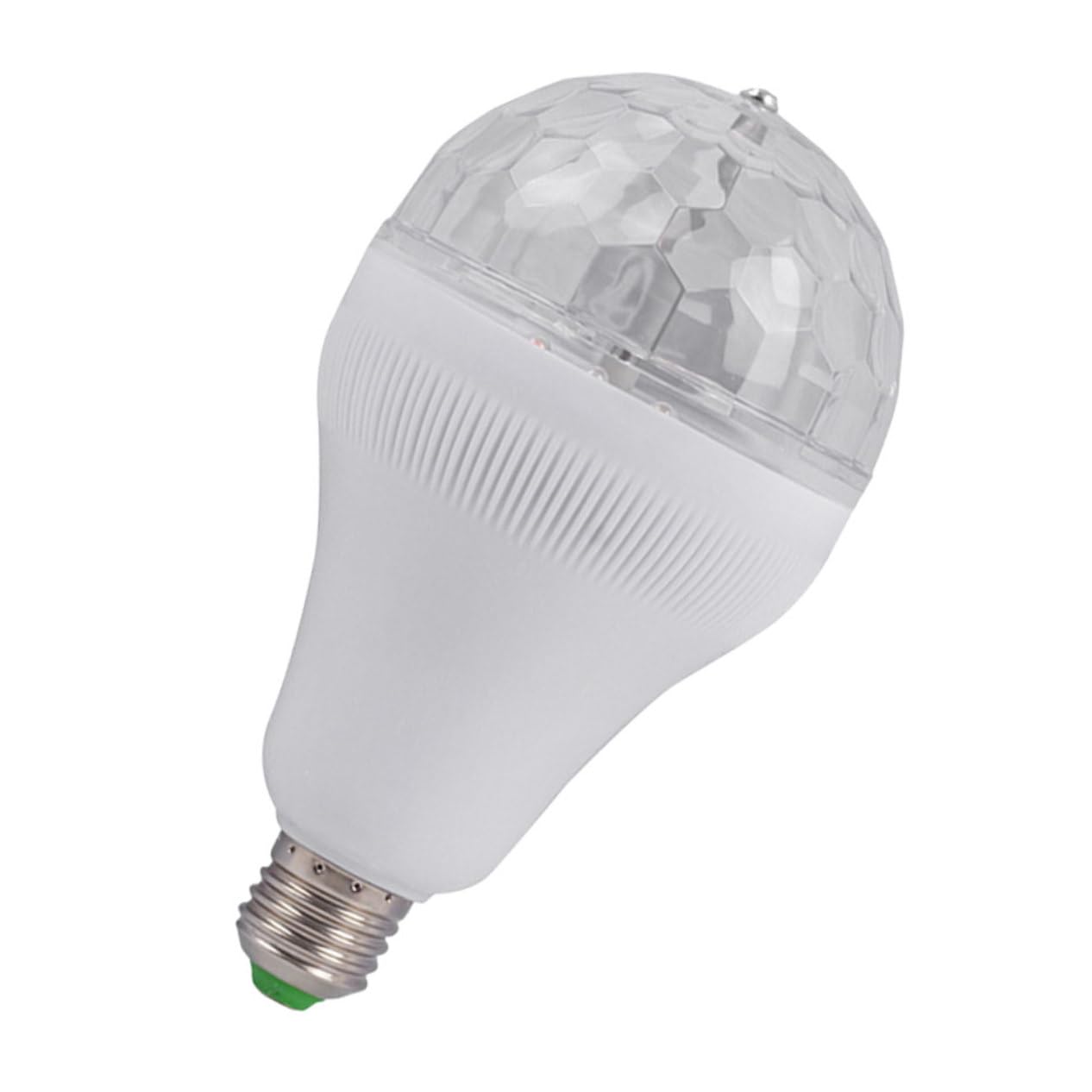 Artibetter Disco Party Light Bulb RGB Rotating Colorful Bulb E27 Base for Parties Weddings Birthdays