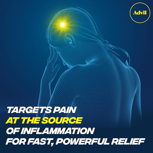Image of Advil Tablets, Ibuprofen 200mg, Pain Relief, 10 Count Vial