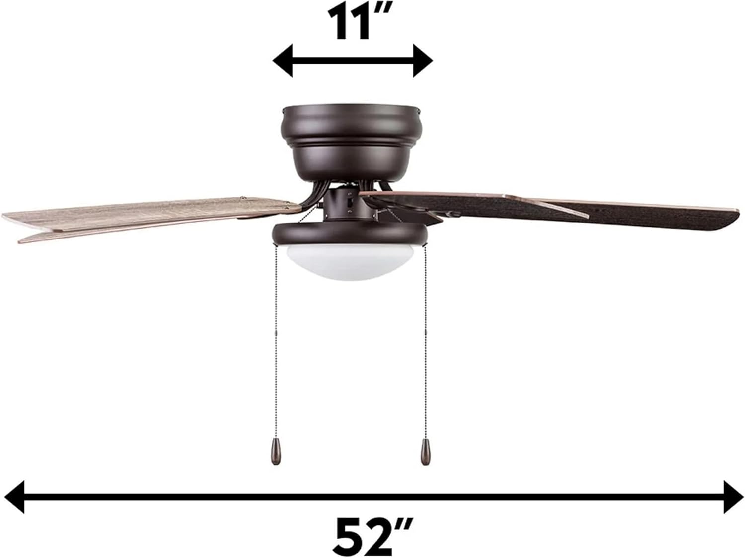 Portage Bay 51492 Cherry Hill Ceiling Fan, 52, Sienna Bronze