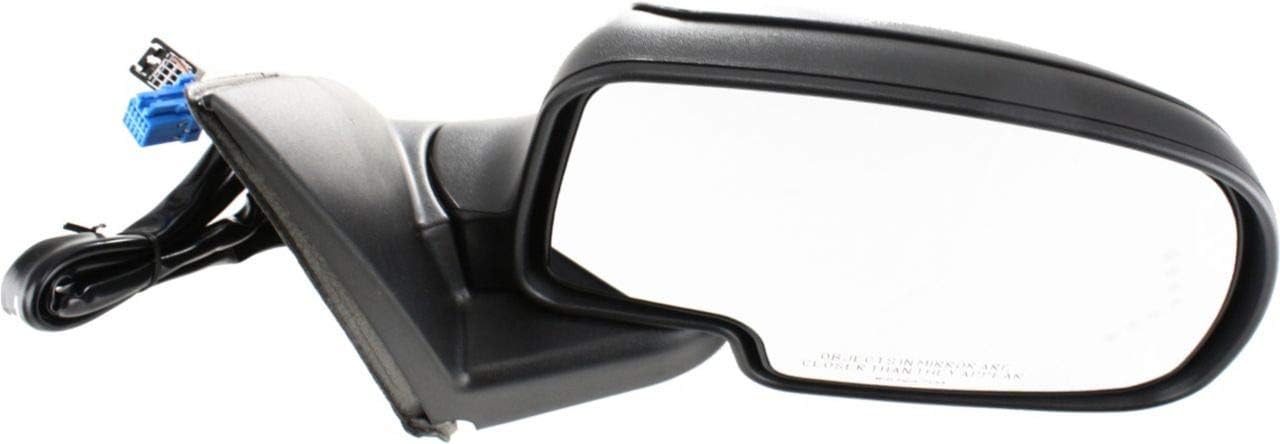 Kool Vue Right Power Heated Passenger Side Mirror for Chevrolet Silverado 1500 Tahoe 2003-2006, Manual Fold, Signal Light & Puddle Lamp, Without Blind Spot, Memory Auto-Dimming, 2 Caps, Black