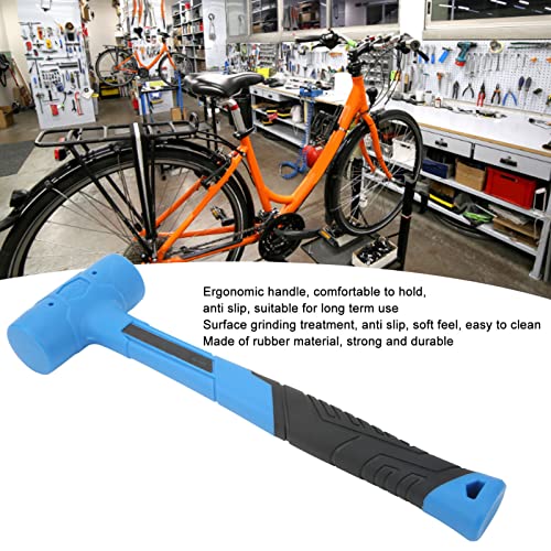 Martelo de borracha de reparo de bicicleta, alça ergonômica antiderrapante em forma de T para instal