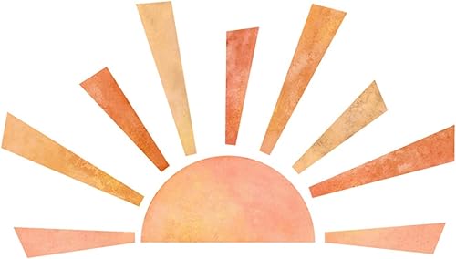 Miniatura 6 de Calcomanía de pared bohemia de acuarela calcomanías de pared de vinilo bohemio para despegar y pegar para habitación de niños cuarto de bebé sala de