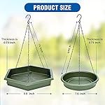 Hanging Bird Bath，Bird Bath - Bird Feeder, 2 in 1 XL Hanging Bird Feeder & Bird Bath for Outside, Hanging Bird Baths for Outdoors - Image 2