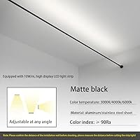 Vista 7 de Skyline - Tira de luz de acero lineal, lámpara de pared lineal, decoración familiar, barra de acero, barra de pasillo, longitud de bricolaje, corte