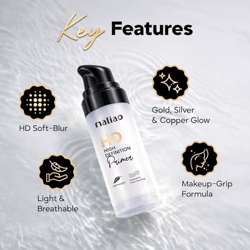 Image of Maliao HD High Definition Primer | Pore-Minimizing & Mattifying Formula | Long-Lasting Makeup Base | Smooths & Preps Skin |15ml