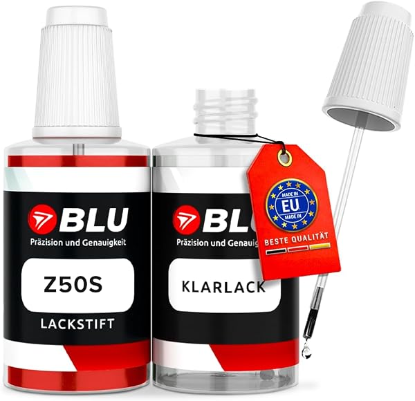 BLU Auto Lackstift Z50S Rot Pull me Over rot kompatibel für OPEL | Auto Lack Set inkl. Klarlack | Reparatur Ausbesserungslack - 1