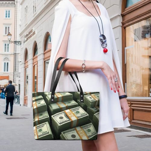 Bolso tote grande para mujer con cremallera, para oficina y viaje miniatura 2