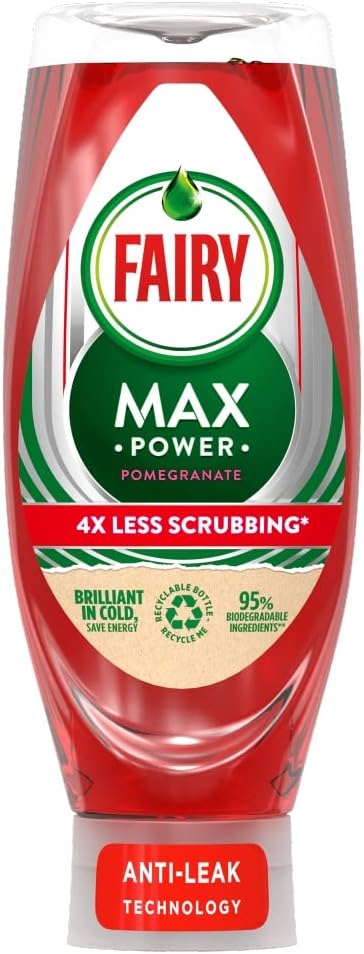 Fairy MaxPower Washing Up Liquid Pomegranate 640 ML