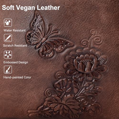 Image of Small Crossbody Purse for Women, Vegan Leather Multi Pocket Bag | Small Crossbody Bags for Women with Embossed Design, Adjustable Strap, Lightweight Travel Shoulder Bag for Daily Use and Gift