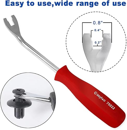 Miniatura 2 de EASYTOO Removedor de sujetadores de plástico, herramienta de eliminación de paneles de puertatapicería para equipos de audio automotriz, paneles de